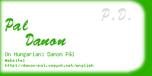 pal danon business card